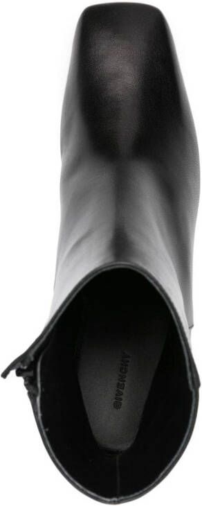 Givenchy 50mm logo-plaque leather boots Black