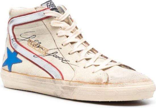 Golden Goose Slide high-top sneakers Neutrals