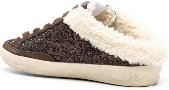 Golden Goose Super-Star glitter mules Brown