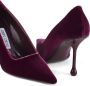 Jimmy Choo Ixia 95mm velvet pumps Purple - Thumbnail 4