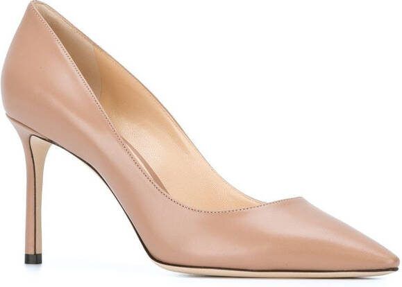 Jimmy Choo 85mm Romy pumps Neutrals - Picture 1