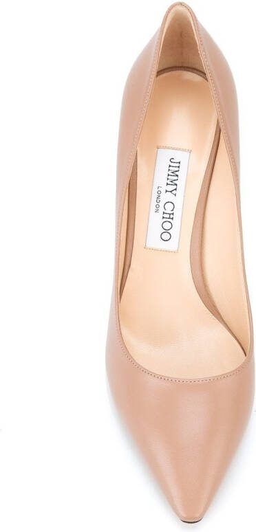 Jimmy Choo 85mm Romy pumps Neutrals - Picture 3