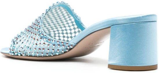 Le Silla Gilda 60mm crystal-embellished sandals Blue