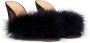 Maison Margiela Feather 90mm satin sandals Black - Thumbnail 1