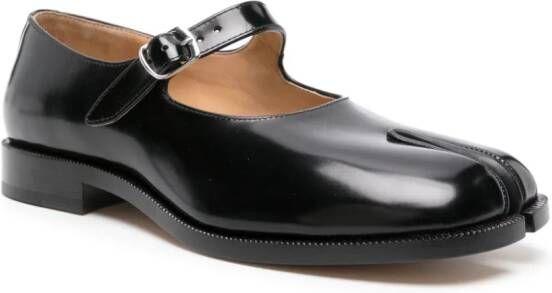 Maison Margiela Tabi leather Mary-Janes Black