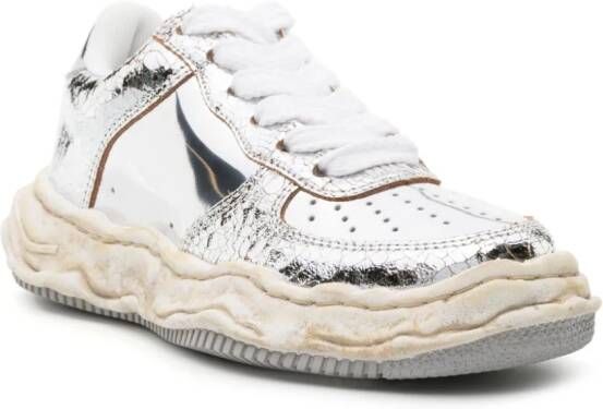 Maison MIHARA YASUHIRO Wayne metallic-effect sneakers Silver