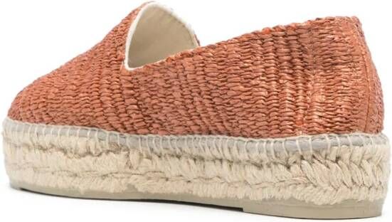 Manebi Yucatán raffia espadrilles Orange