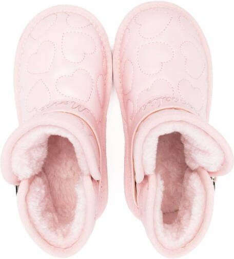 Monnalisa heart-motif ankle boots Pink