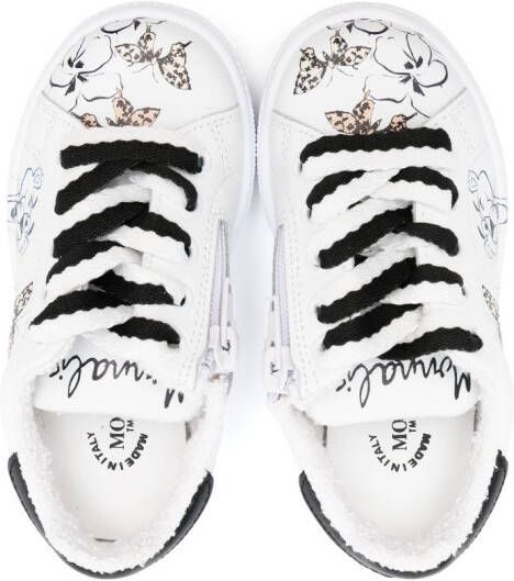 Monnalisa Pink Panther zip-up sneakers White