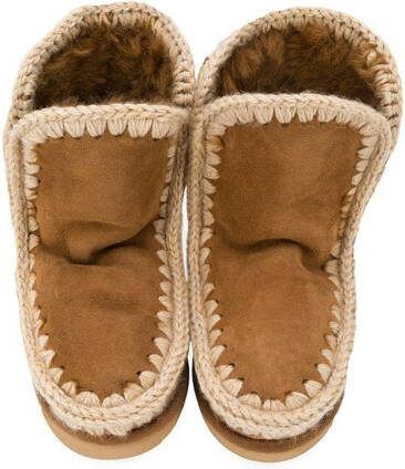 Mou Kids mid-calf Eskimo boots Brown