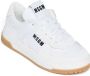 MSGM Kids logo-print leather sneakers White - Thumbnail 3
