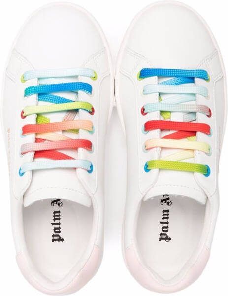 Palm Angels Kids logo-print low-top sneakers White