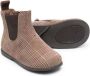 Pèpè mix-print leather boots Brown - Thumbnail 1