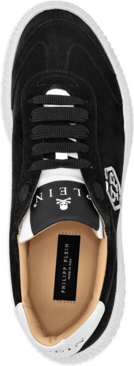 Philipp Plein logo-plaque suede sneakers Black