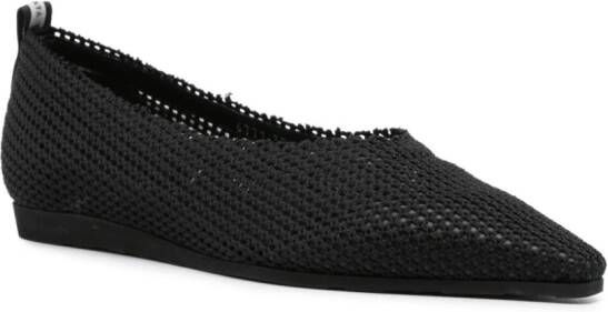 Premiata knitted ballerina shoes Black