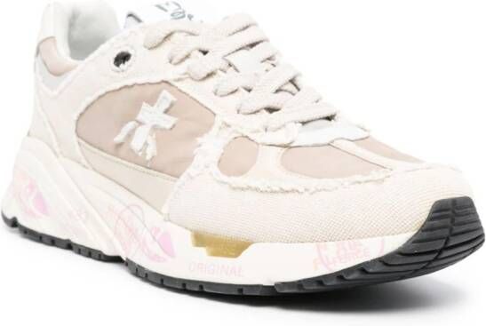 Premiata Mase distressed sneakers Neutrals