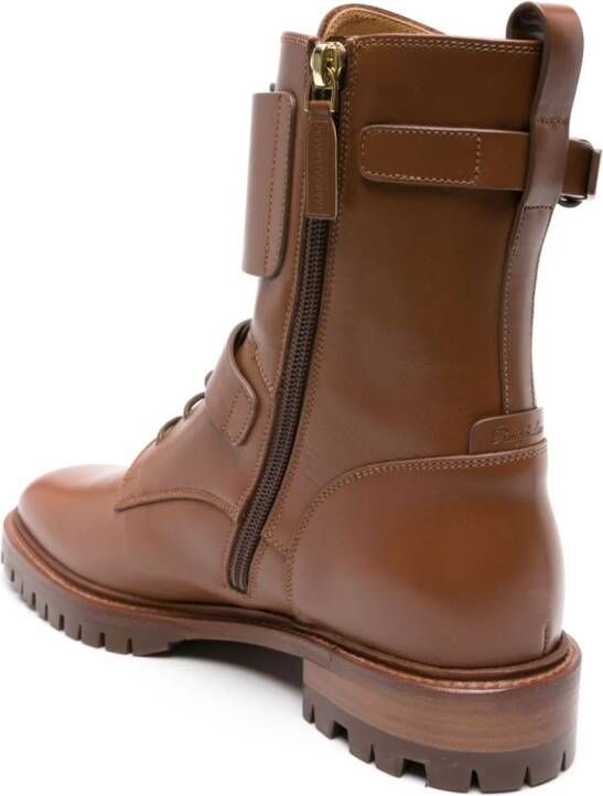 Ralph Lauren Collection Marlie Welington leather boots Brown