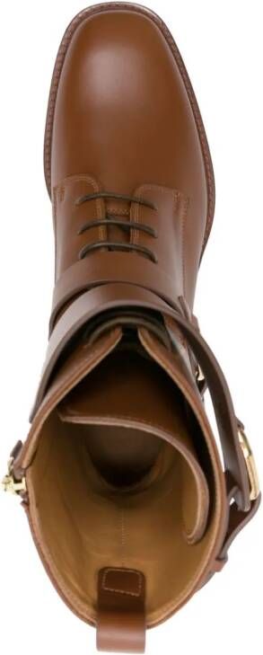 Ralph Lauren Collection Marlie Welington leather boots Brown