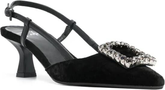 Roberto Festa 70mm Stefi leather pumps Black