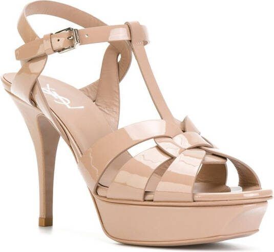 Saint Laurent 75mm Tribute sandals Neutrals - Picture 1