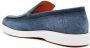 Santoni almond-toe denim loafers Blue - Thumbnail 3