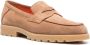 Santoni almond-toe suede loafers Brown - Thumbnail 2