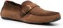 Santoni buckle-detail calf-leather loafers Brown - Thumbnail 2