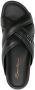 Santoni crossover-straps leather sandals Black - Thumbnail 4