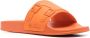 Santoni debossed-logo slides Orange - Thumbnail 2