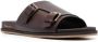 Santoni Doctor -Gort50 leather slides Brown - Thumbnail 2