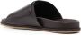 Santoni Doctor -Gort50 leather slides Brown - Thumbnail 3