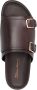 Santoni Doctor -Gort50 leather slides Brown - Thumbnail 4