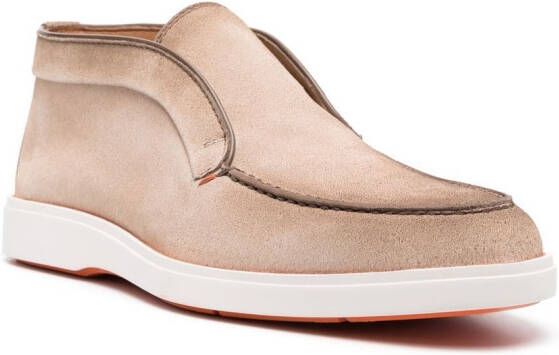 Santoni Dragon suede desert boots Neutrals