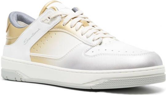 Santoni Illon logo-print sneakers Silver