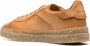 Santoni lace-up leather sneakers Brown - Thumbnail 3