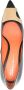 Santoni logo-detail 100mm leather pumps Black - Thumbnail 4