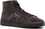 Santoni logo-print suede sneakers Grey - Thumbnail 2