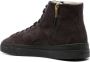Santoni logo-print suede sneakers Grey - Thumbnail 3