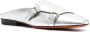Santoni metallic leather mules Silver - Thumbnail 2