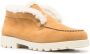 Santoni shearling suede loafers Neutrals - Thumbnail 1