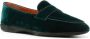 Santoni velvet slip-on slippers Green - Thumbnail 2