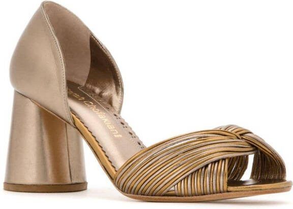 Sarah Chofakian leather heeeled pumps Grey - Picture 1