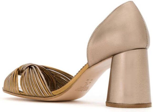 Sarah Chofakian leather heeeled pumps Grey - Picture 2