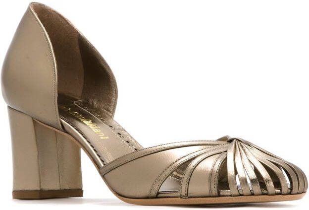 Sarah Chofakian leather heeled pumps Grey - Picture 1