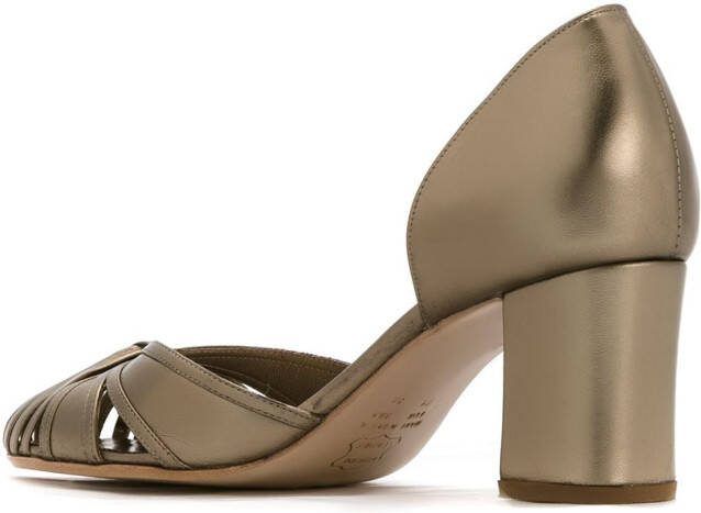 Sarah Chofakian leather heeled pumps Grey - Picture 2