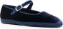 Scarosso Petra velvet ballerina shoes Blue - Thumbnail 1