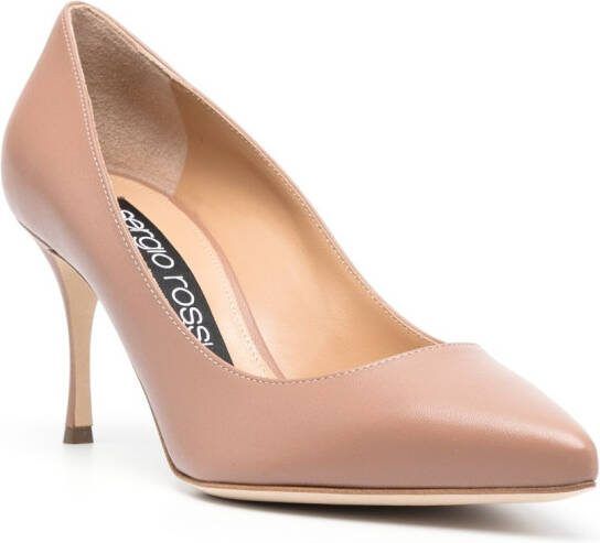 Sergio Rossi Godiva 75mm pointed toe pumps Neutrals