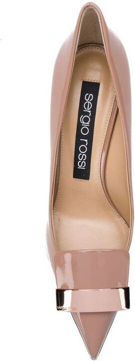 Sergio Rossi sr1 embellished pumps Neutrals