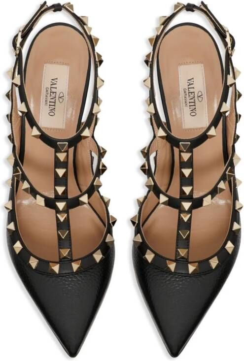 Valentino Garavani 100mm Rockstud caged pumps Black - Picture 4