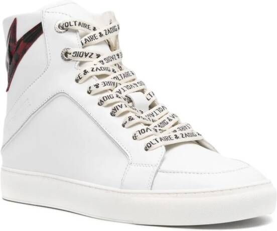 ZadigVoltaire High Flash leather sneakers White